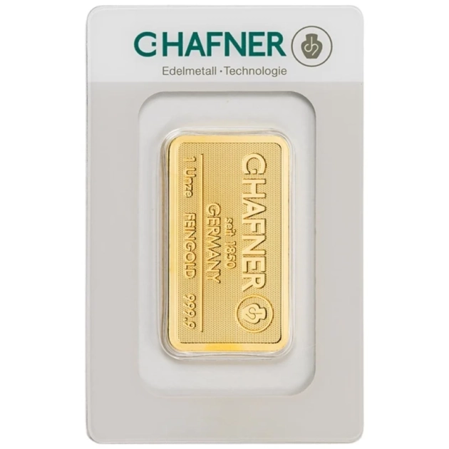 Zlatý slitek C. Hafner 1 uncja