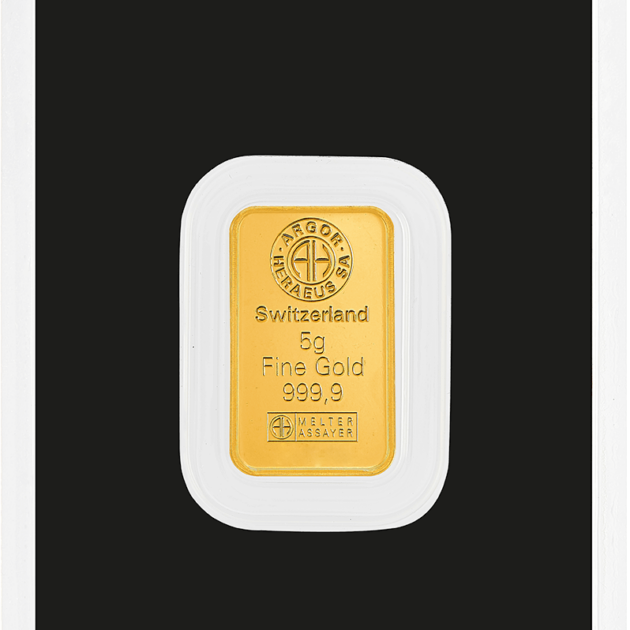 Штампований злиток Argor-Heraeus 5 г
